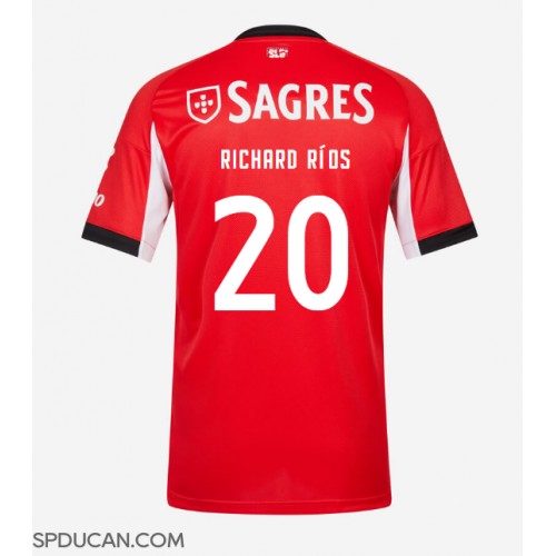 Muški Nogometni Dres Benfica Richard Rios #20 Domaci 2025-26 Kratak Rukav Muški Nogometni Dres Benfica Richard Rios #20 Domaci 2025-26 Kratak Rukav